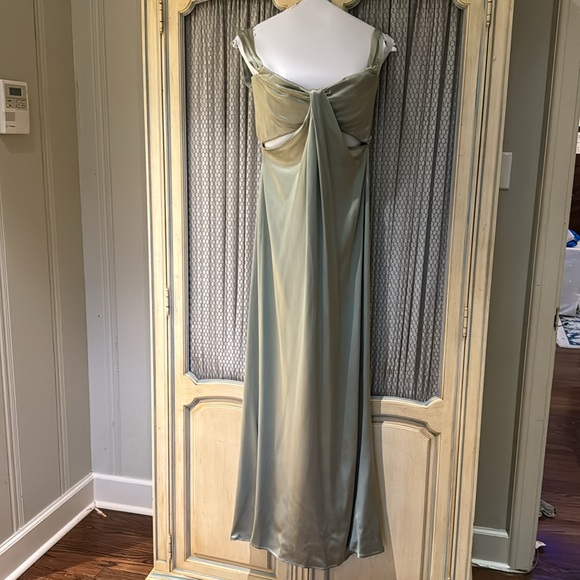 Iconic vintage Calvin Klein corset gown in green size 6 42IT - Picture 3 of 10